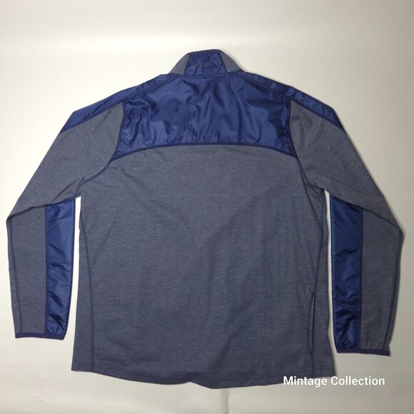 Rhone Tech Terry Full Zip Track Jacket Tasman Blue Gray Size XL With Back Pocket - Picture 9 of 14